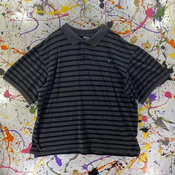 Vintage Enyce Striped Polo Shirt (3XL) Diddy - Picture 1 of 4